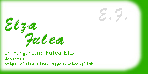 elza fulea business card
